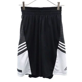 アディダス(adidas)の未使用 アディダス バスケットボール ショートパンツ M ブラック×グレー adidas ロゴ メンズ 【中古】  【230416】(バスケットボール)