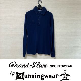 マンシングウェア(Munsingwear)の【Muncingwear】マンシングウェア 長袖ポロシャツ ネイビー S(ポロシャツ)