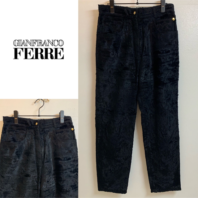 ブリヤンテス・レッド GIANFRANCO FERRE VINTAGE イタリア製 シャギー