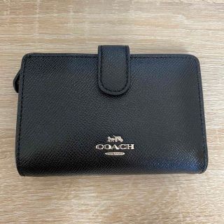 コーチ(COACH)のCOACH 財布　ブラック　シルバーロゴ(財布)