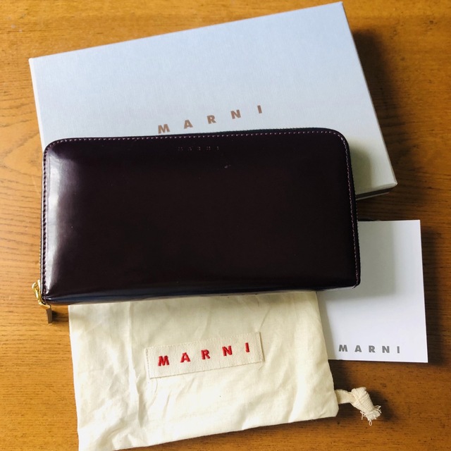 ⭐︎箱付き⭐︎MARNI 折りたたみ財布  ユニセックス 小銭入れ⭐︎ 新品⭐︎ブラウン