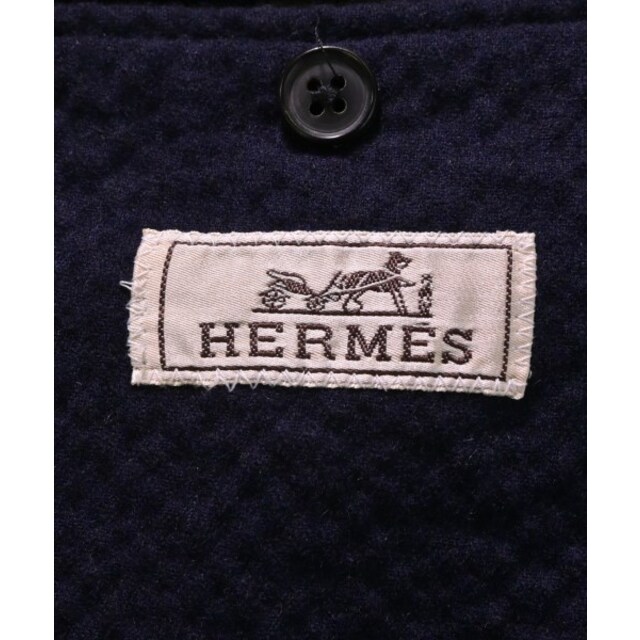 Hermes(エルメス)のHERMES エルメス カジュアルジャケット 52(XXL位) 紺 【古着】【中古】 メンズのジャケット/アウター(テーラードジャケット)の商品写真
