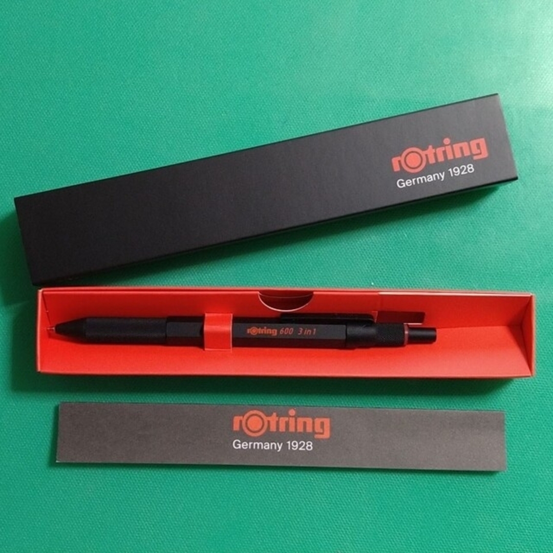 rotring(ロットリング)のロットリング 複合筆記具 ロットリング600 3in1 ブラック インテリア/住まい/日用品の文房具(ペン/マーカー)の商品写真