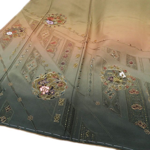 特選 訪問着 着物 未使用 汕頭刺繍 スワトウ 蘇州刺繍 L A850-9 特選 訪問着 着物 未使用 汕頭刺繍 スワトウ 蘇州刺繍 L A850-9