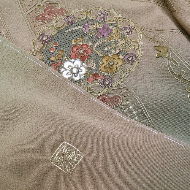 特選 訪問着 着物 未使用 汕頭刺繍 スワトウ 蘇州刺繍 L A850-9 特選 訪問着 着物 未使用 汕頭刺繍 スワトウ 蘇州刺繍 L A850-9