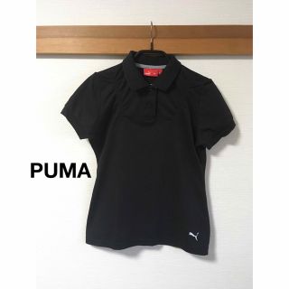 プーマ(PUMA)のプーマ　 ポロシャツ　M    ブラック(ポロシャツ)