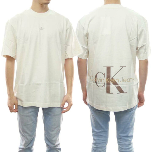 CALVIN KLEIN JEANS Tシャツ J30J322507 アイボリー