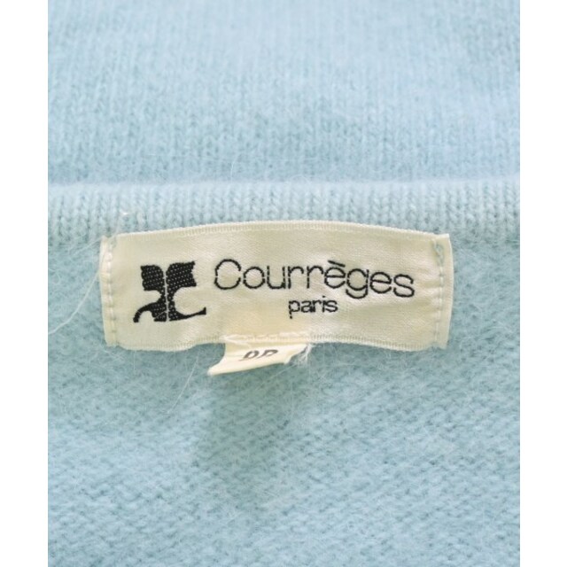 Courreges(クレージュ)のCOURREGES クレージュ ニット・セーター 9R(S位) 水色 【古着】【中古】 レディースのトップス(ニット/セーター)の商品写真
