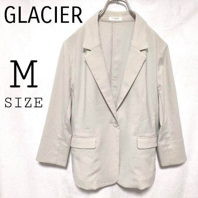 GLACIERグラシアジャケットコート色ブラックロゴマーク刺繍状態