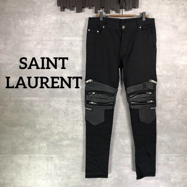 Saint Laurent(サンローラン)の『SAINT LAURENT』サンローラン (30) バイカーストレッチパンツ メンズのパンツ(デニム/ジーンズ)の商品写真