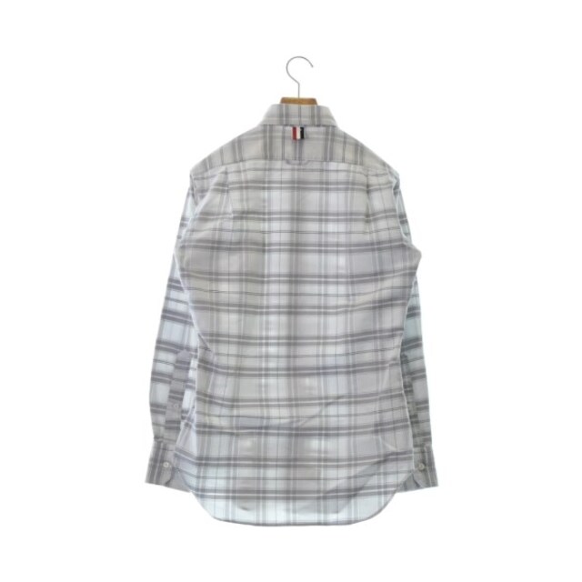 THOM BROWNE カジュアルシャツ 0(XS位) グレーx白(チェック) 【古着