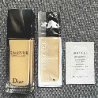 ディオール(Dior)のディオールスキンフォーエヴァーフルイドグロウ　1W(ファンデーション)