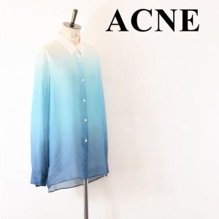 アクネ(ACNE)のSL AA0016 ACNE アクネ グラデーションカラー オーバーサイズ(シャツ/ブラウス(長袖/七分))