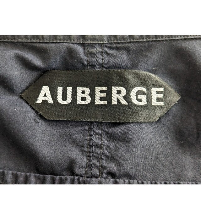 美品】AUBERGE SERGE PILLOW SHIRTS ネイビー 42 【2022最新作