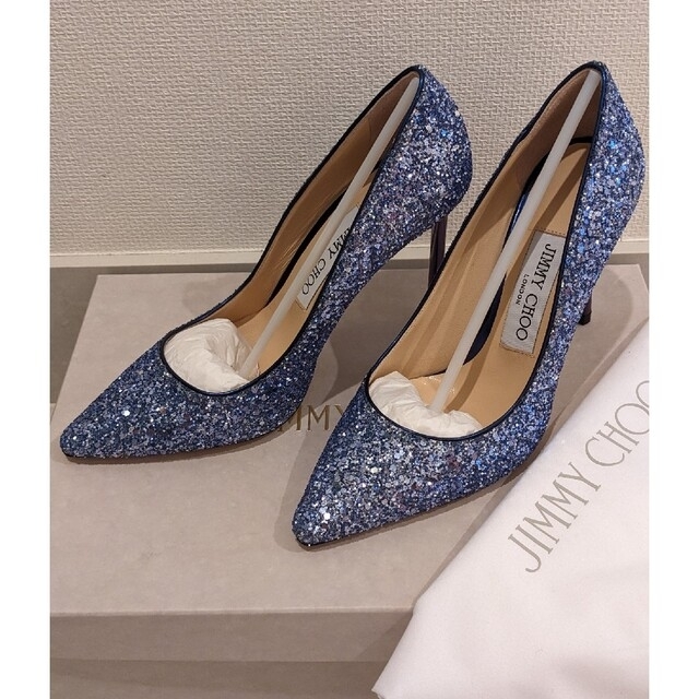 【新品未使用品】JIMMY CHOO★ROMY100　SIZE35　グリッター