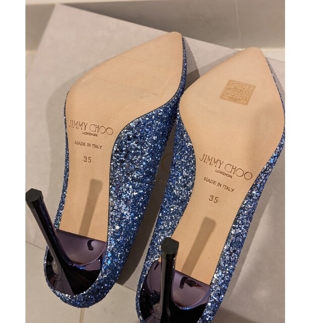 【新品未使用品】JIMMY CHOO★ROMY100　SIZE35　グリッター