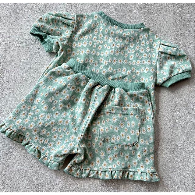 バースデイ　Favon ファボンセットアップ　花柄　110cm 新品 キッズ/ベビー/マタニティのキッズ服女の子用(90cm~)(その他)の商品写真