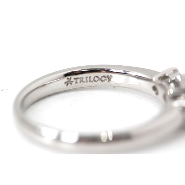 高島屋トリロジー ダイヤモンドPt900プラチナ リング0.5ct 4g 11号