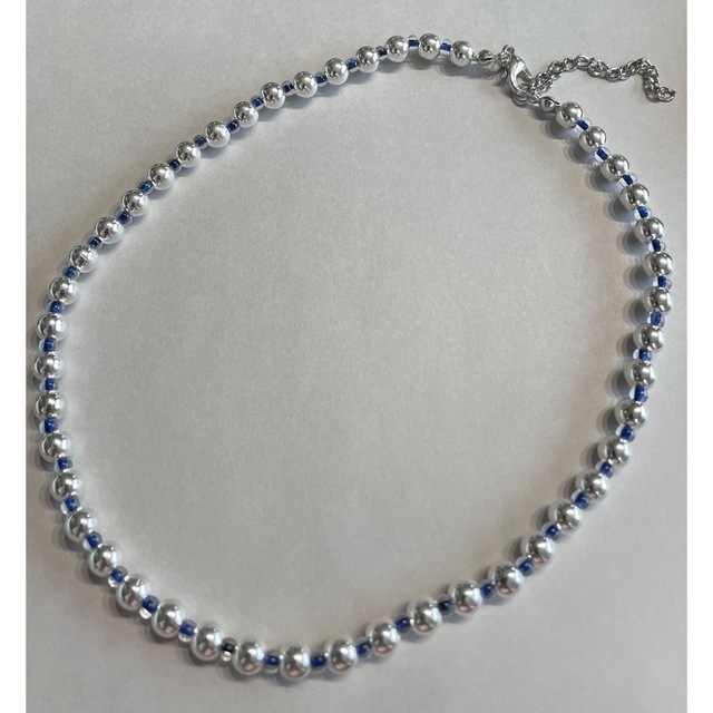 TODAYFUL(トゥデイフル)のno.177 silver chain blue beads choker レディースのアクセサリー(ネックレス)の商品写真