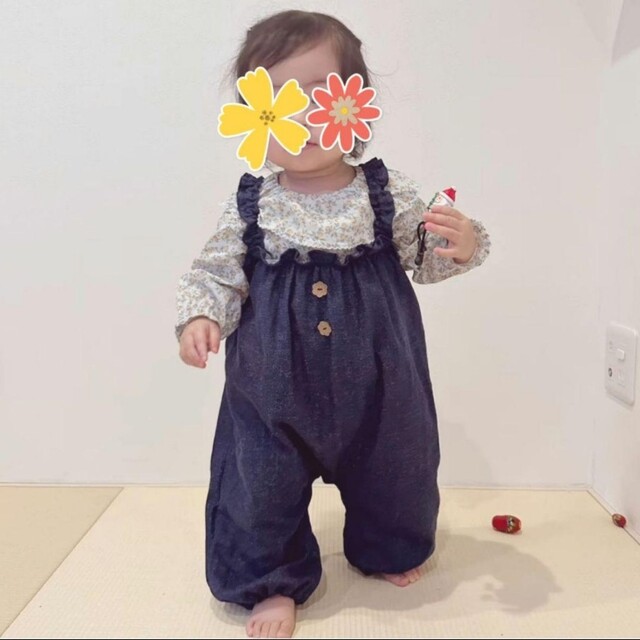 カバーオールサロペット⭐80size キッズ/ベビー/マタニティのベビー服(~85cm)(カバーオール)の商品写真