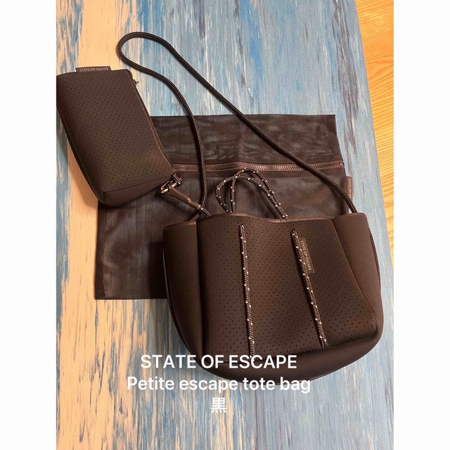 STATE OF ESCAPE Petite escape tote bag・黒