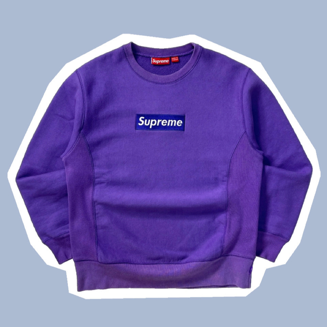 OLD SUPREME BOX LOGO CREWNECK SWEAT M | www.mdh.com.sa