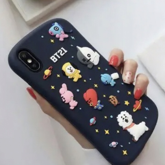 防弾少年団(BTS)(ボウダンショウネンダン)のBTS iPhone8plus iPhone7plus bt21  スマホケース スマホ/家電/カメラのスマホアクセサリー(iPhoneケース)の商品写真