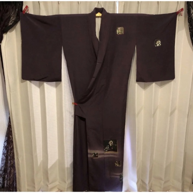 正絹 着物 付け下げ 紫 パープル | www.carlottakoporossy.com