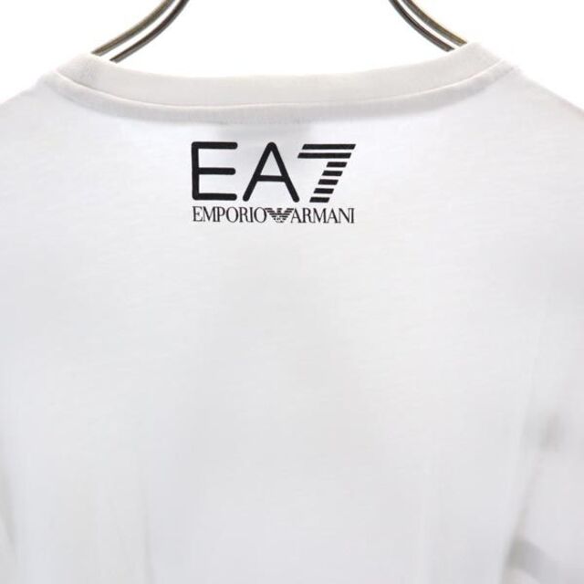 エンポリオアルマーニ ロゴプリント 半袖 Tシャツ S ホワイト系 Emporio Armani メンズ 【中古】 【230416】 メール便可