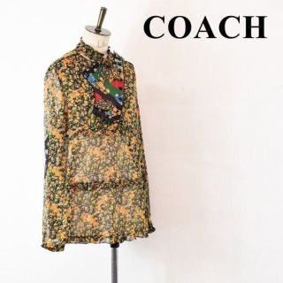 コーチ(COACH)のSL AA0005 近年モデル 高級 COACH コーチ シースルー 総柄 花柄(シャツ/ブラウス(長袖/七分))