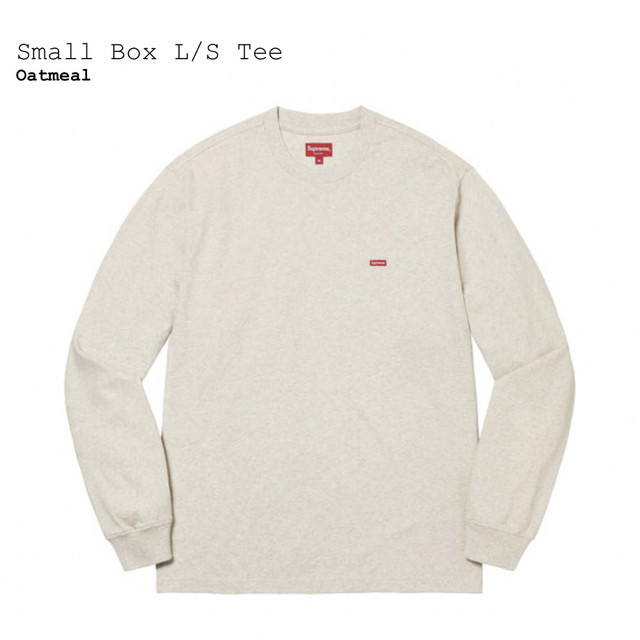 2023ss Supreme Small Box L/S Tee Oatmeal お手頃価格 8100円 www