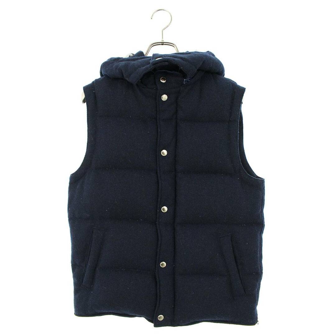 ソフネット 15AW SOPH-156091 WOOL MELANGE HOODED DOWN VEST ウール