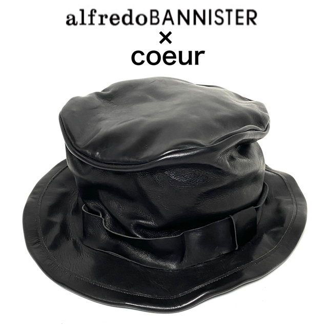 alfredoBANNISTER × COEUR☆レザーハット☆新品未使用☆