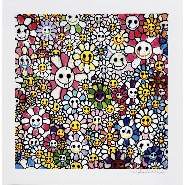 Madsaki Takashi Murakami Flowers 3_P 村上隆 エンタメ/ホビーの美術品/アンティーク(版画)の商品写真