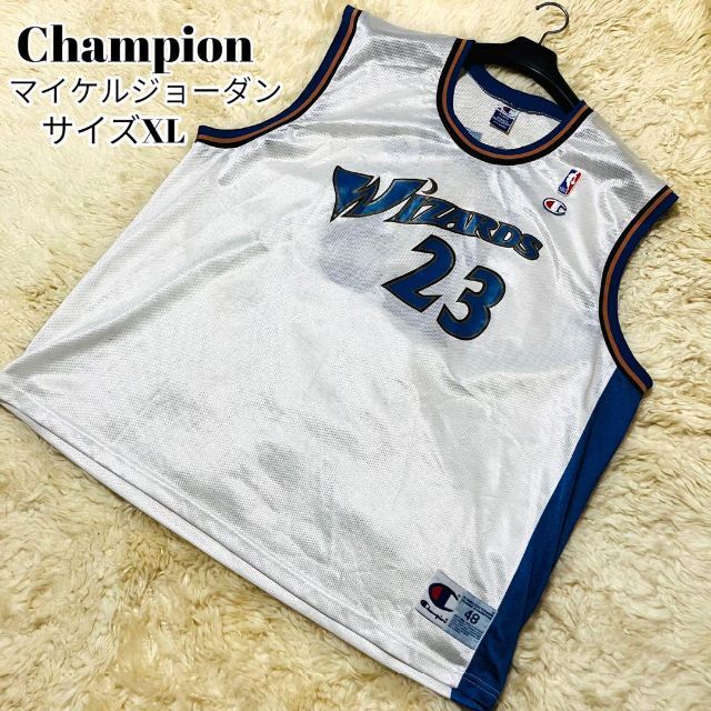 Champion - NBA ウィザーズ マイケル ジョーダン ゲームシャツ『XL』美 ...