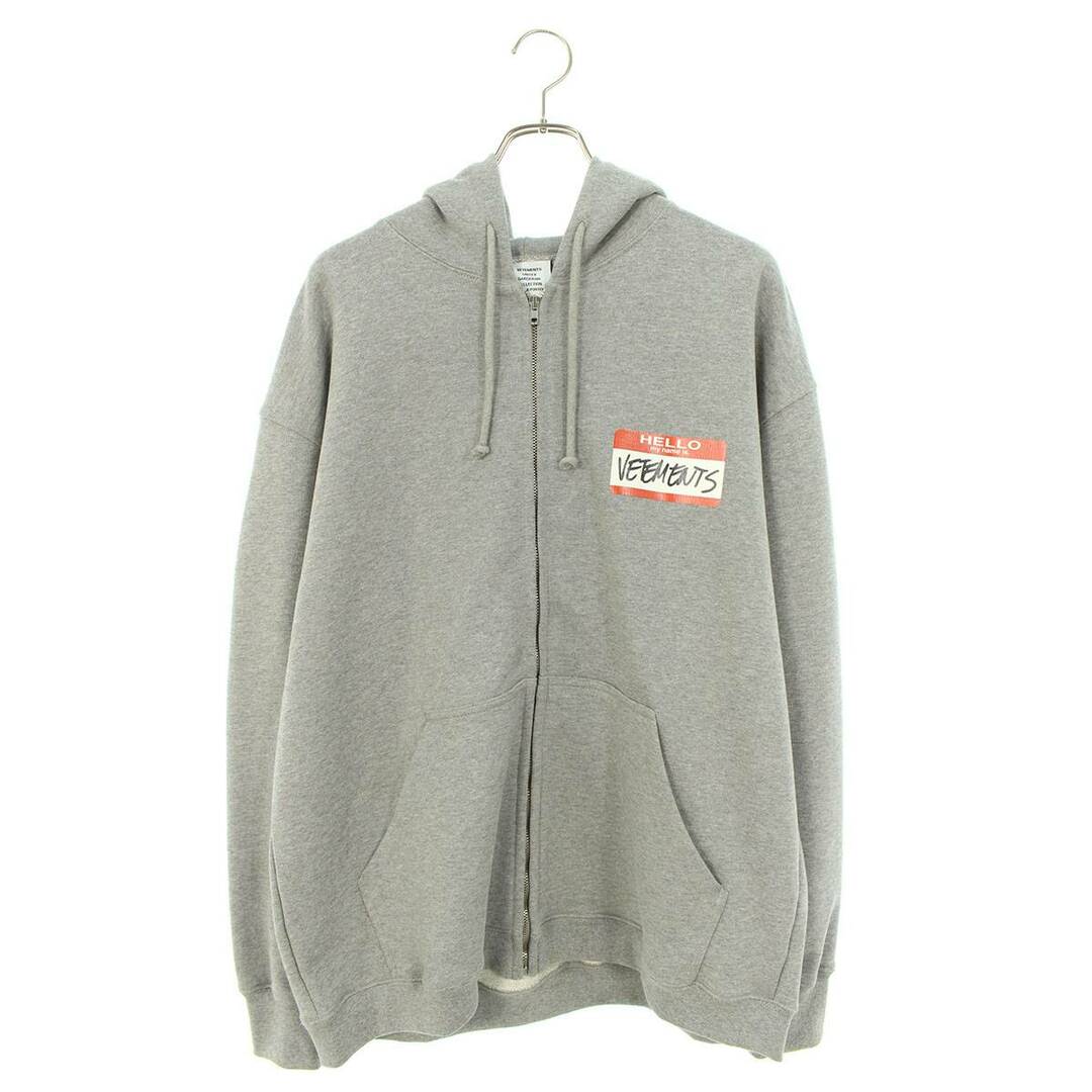 最新作 VETEMENTS - ヴェトモン UE52TR420G ロゴプリントジップアップ