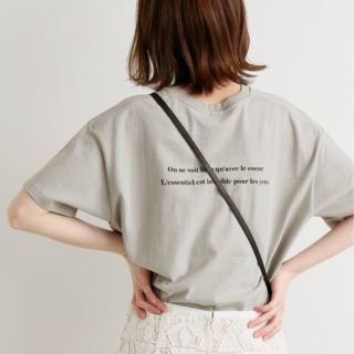 イエナ(IENA)のIENA Le Petit Prince ロゴTシャツ　グレー(Tシャツ(半袖/袖なし))