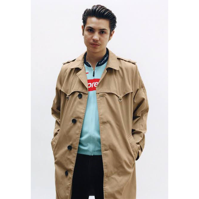 19SS Supreme D-Ring Trench Coat Tan