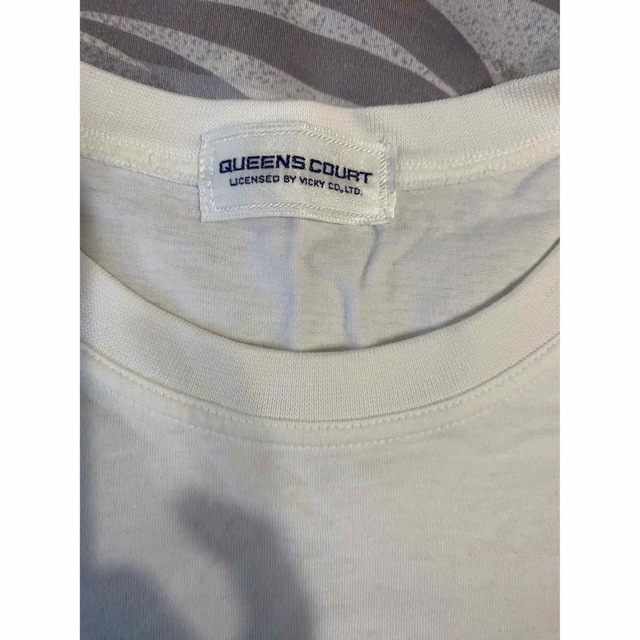 VICKY(ビッキー)のゴルフ柄　ビッキークィーンズコート　スパンコール付きTシャツ　M レディースのトップス(Tシャツ(半袖/袖なし))の商品写真