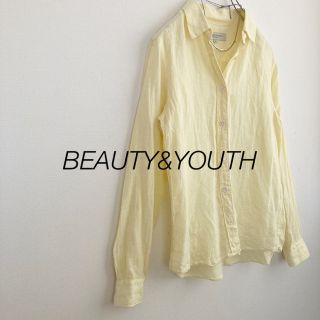 ビューティアンドユースユナイテッドアローズ(BEAUTY&YOUTH UNITED ARROWS)の★ビューティーアンドユース★リネンシャツ イエロー(シャツ/ブラウス(長袖/七分))