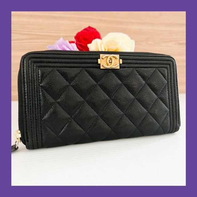 極美品＊CHANEL＊シャネル＊財布＊キャビアスキン＊ボーイシャネル＊長