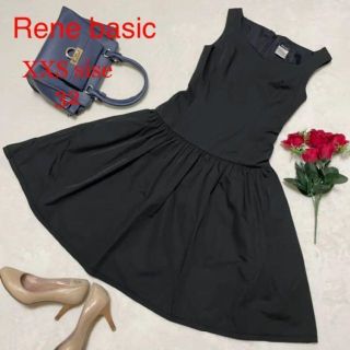 ルネ(René)の125 Rene basic/ルネベーシック ワンピース 32 黒 ノースリーブ(ひざ丈ワンピース)