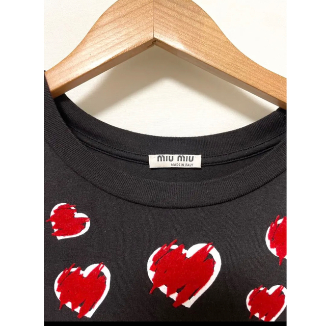 miu miu ナンバーパッチ付きカットソーTシャツ