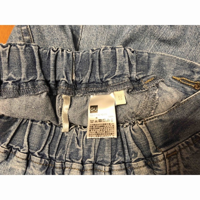 GU(ジーユー)のGU デニムスカート　120 キッズ/ベビー/マタニティのキッズ服女の子用(90cm~)(スカート)の商品写真