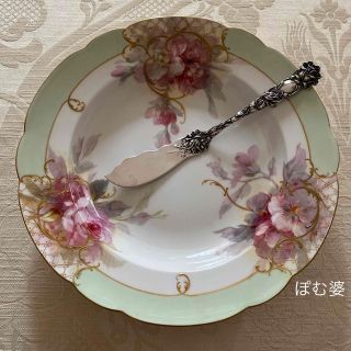 マイセン(MEISSEN)の【Alvin アルヴィン】純銀 マスターバターナイフ「Bridal Rose」(食器)