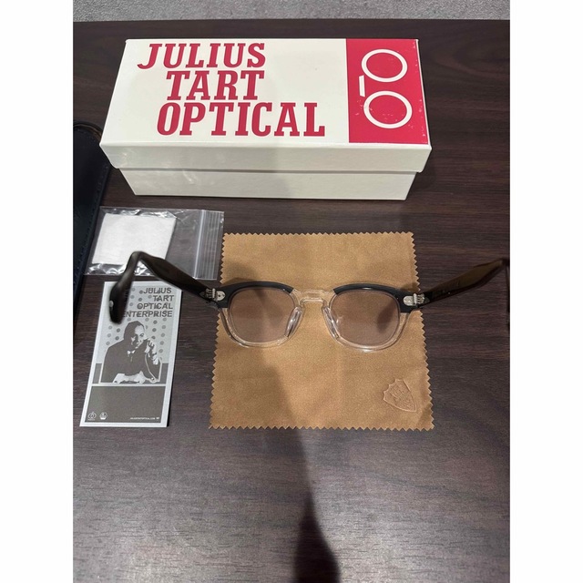 Julius Tart Optical AR Black Wood 44-22 メンズのファッション小物(サングラス/メガネ)の商品写真