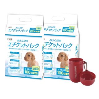 おさんぽ用エチケットパック 110枚入 2袋＋リッチェルマナーカプセル付き(犬)