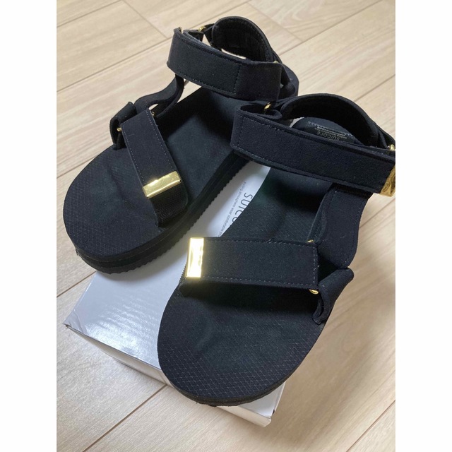 DEUXIEME CLASSE(ドゥーズィエムクラス)のSUICOKE SUEDE SANDAL スイコックスエードサンダル　ブラック4 レディースの靴/シューズ(サンダル)の商品写真