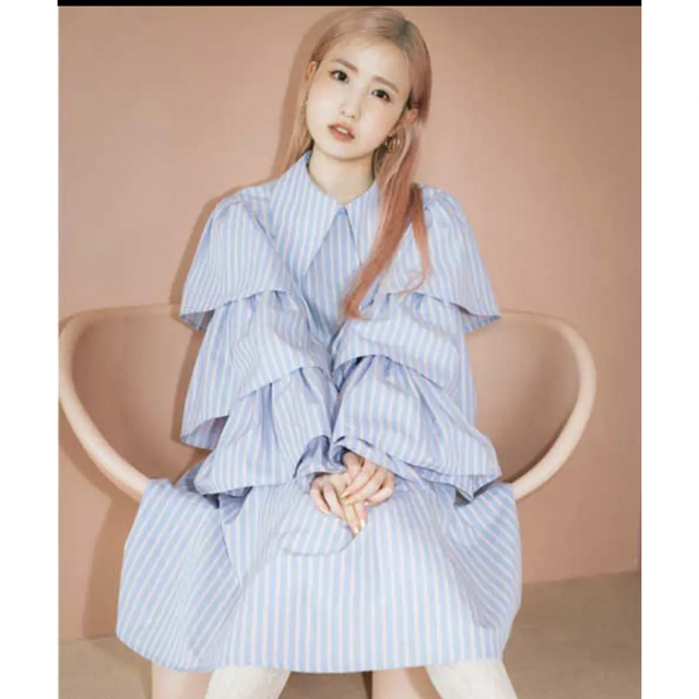 Candy Stripper(キャンディーストリッパー)のキャンディストリッパー GOOD MOOD STRIPE ワンピース ZARA レディースのワンピース(ひざ丈ワンピース)の商品写真