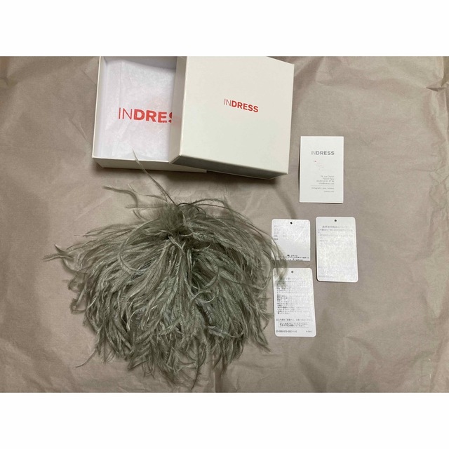 アパルトモン◇INDRESS インドレス オーストリッチフェザーコサージュ アパルトモン◇INDRESS インドレス オーストリッチフェザーコサージュ